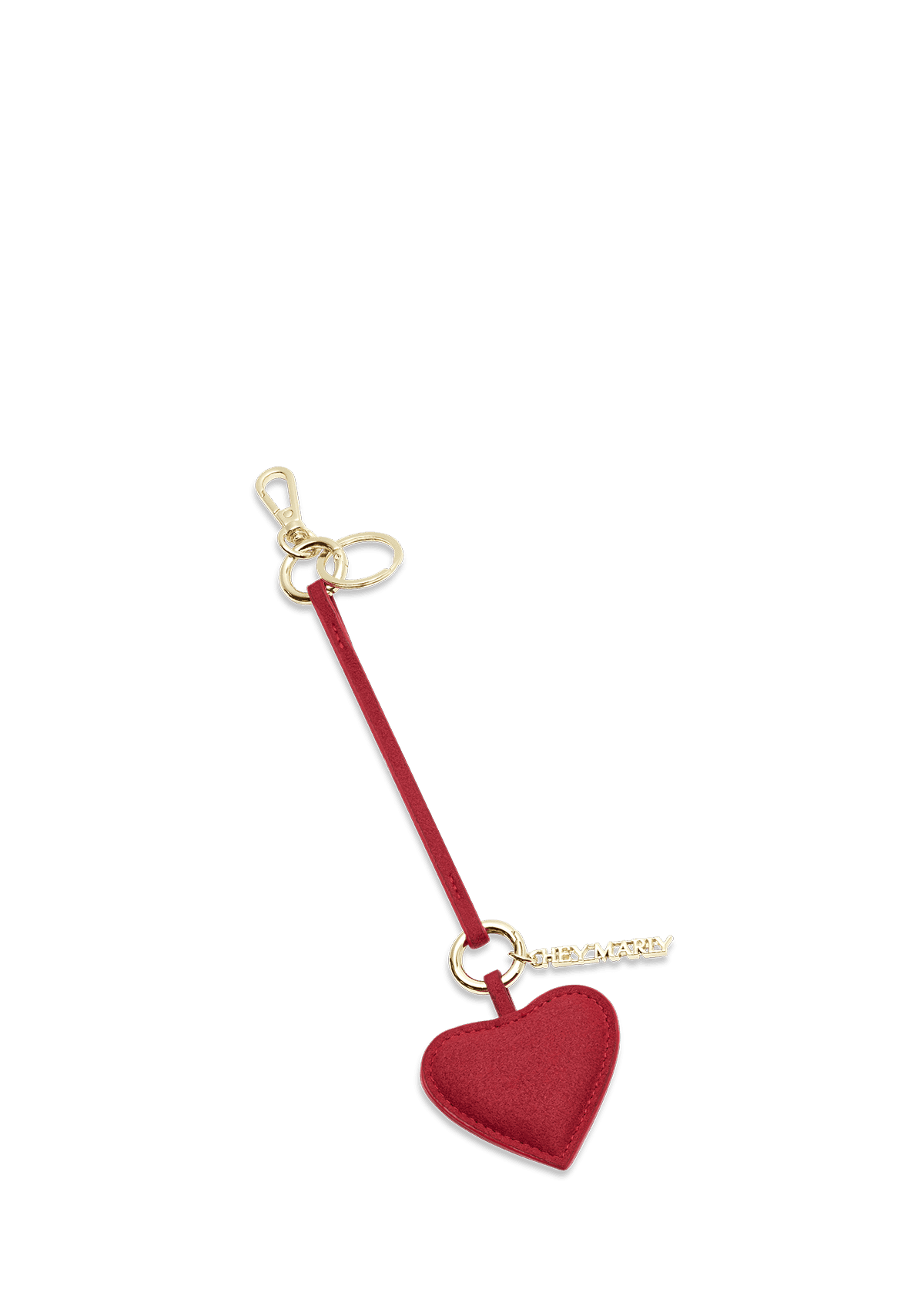 Produktabbildung auf neutralem Hintergrund des Produktes Heart Charm in der Farbe Red