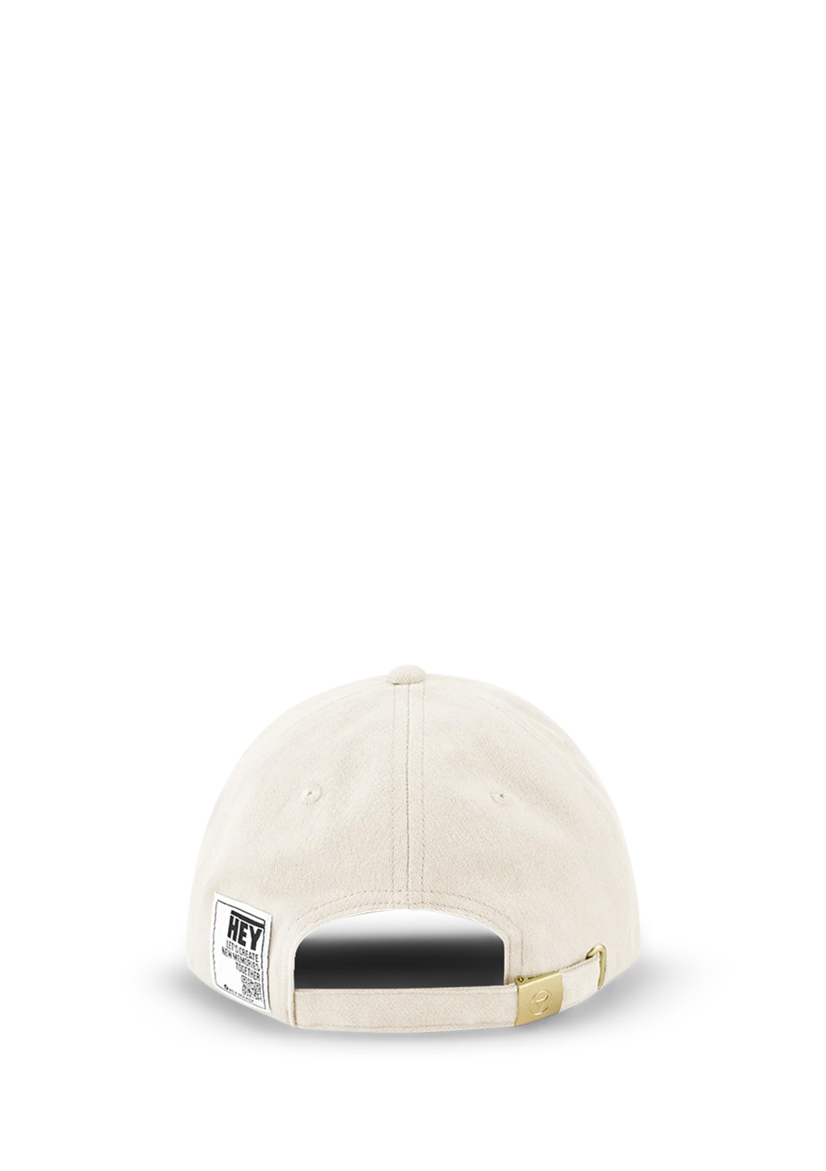 Seitenansicht auf neutralem Hintergrund des Produktes Signature Cap in der Farbe Crema