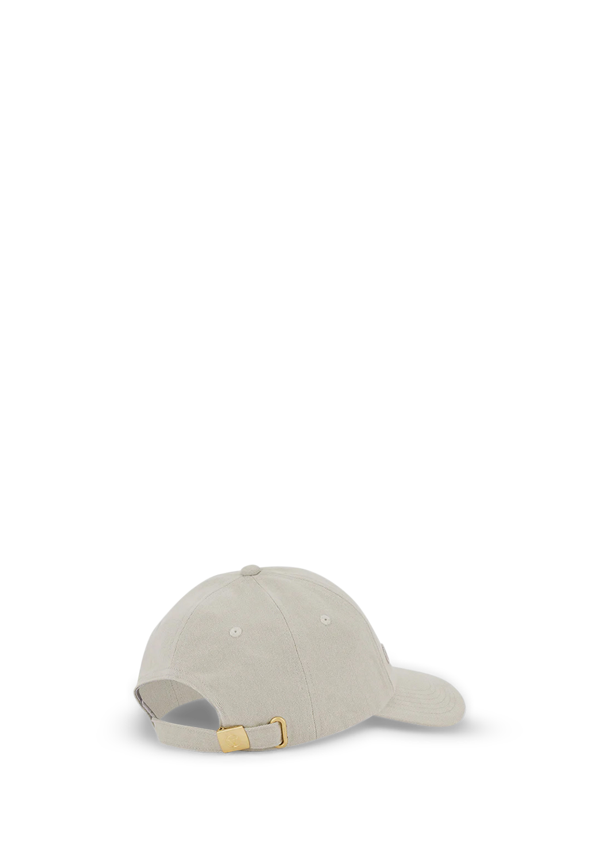 Seitenansicht auf neutralem Hintergrund des Produktes Signature Cap in der Farbe Greige