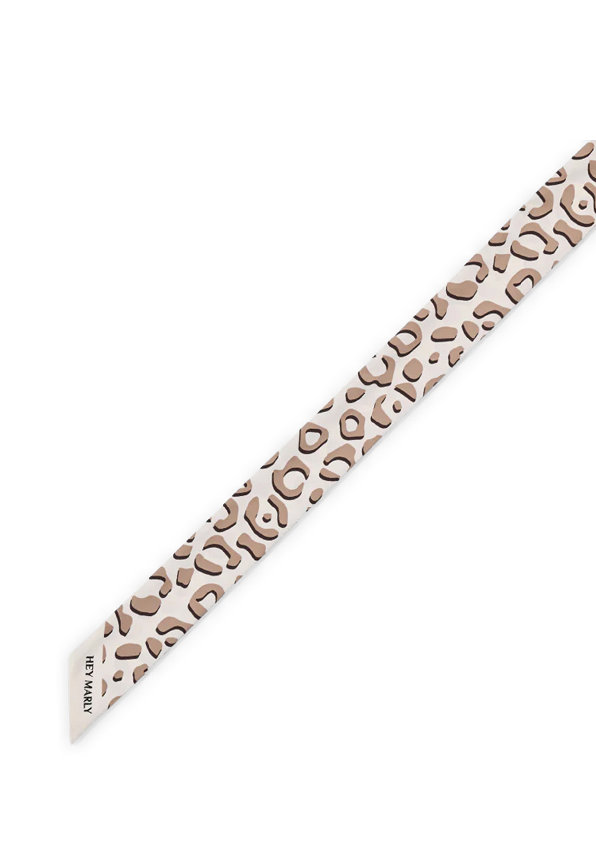 Frontalansicht auf neutralem Hintergrund des Produktes Silky Ribbon Logo Print in der Farbe Leo