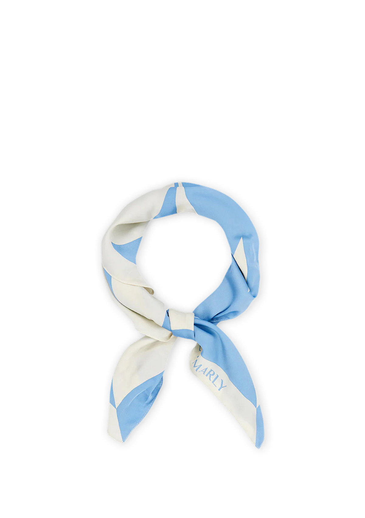Frontalansicht auf neutralem Hintergrund des Produktes Silky Star Logo Print in der Farbe Blue/Crema