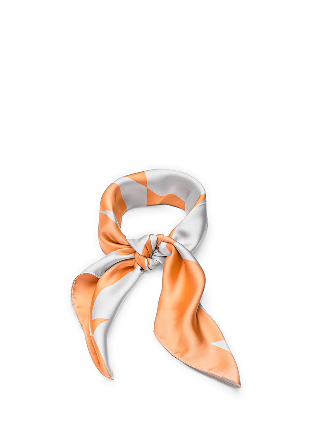 Frontalansicht auf neutralem Hintergrund des Produktes Silky Star Logo Print in der Farbe Peach