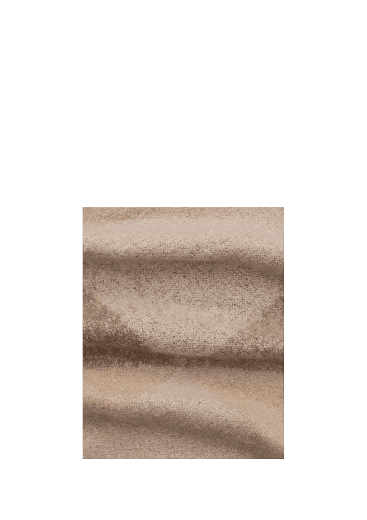 Produktabbildung auf neutralem Hintergrund des Produktes Angle Scarf in der Farbe Crema