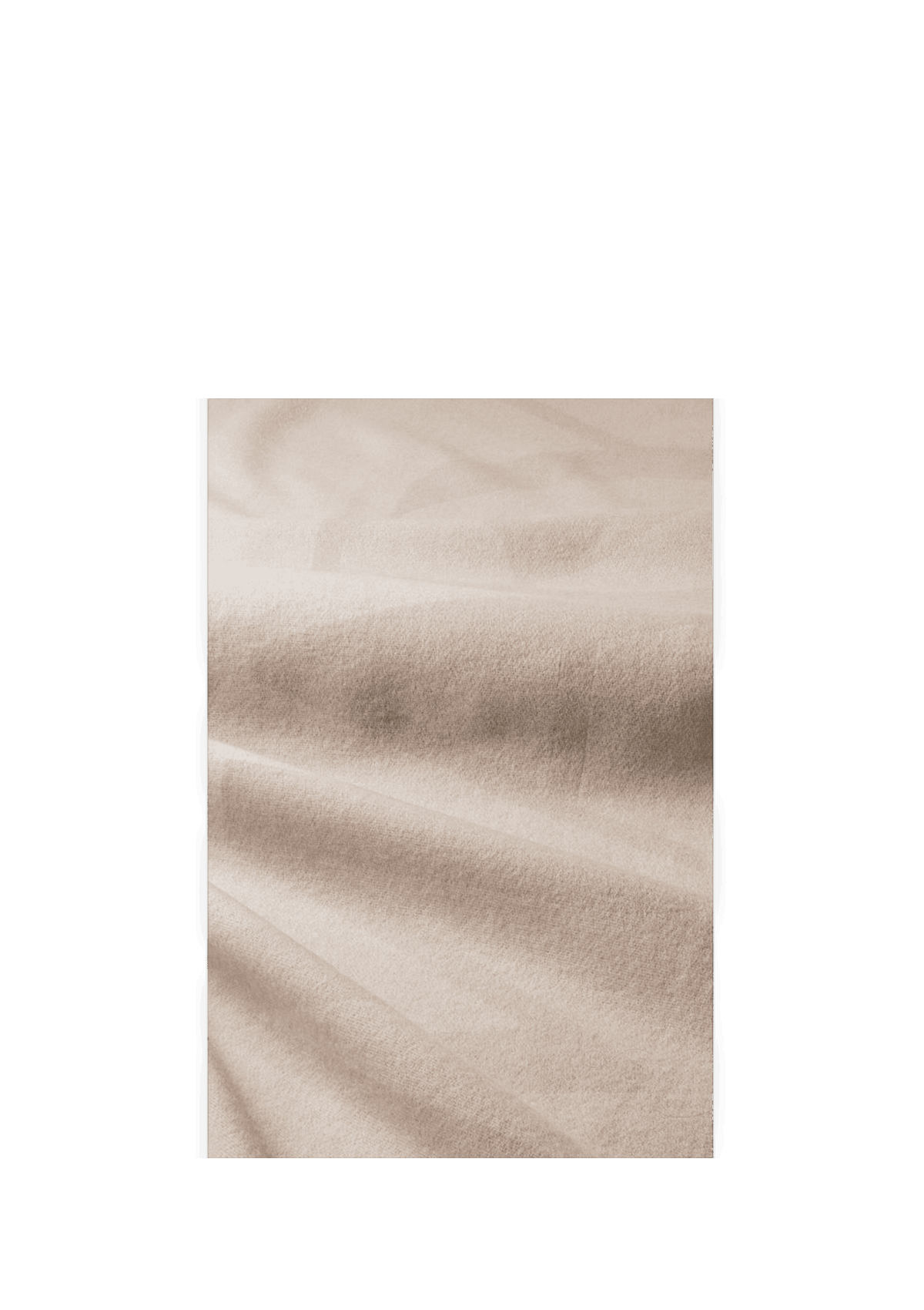 Produktabbildung auf neutralem Hintergrund des Produktes Signature Scarf in der Farbe Crema