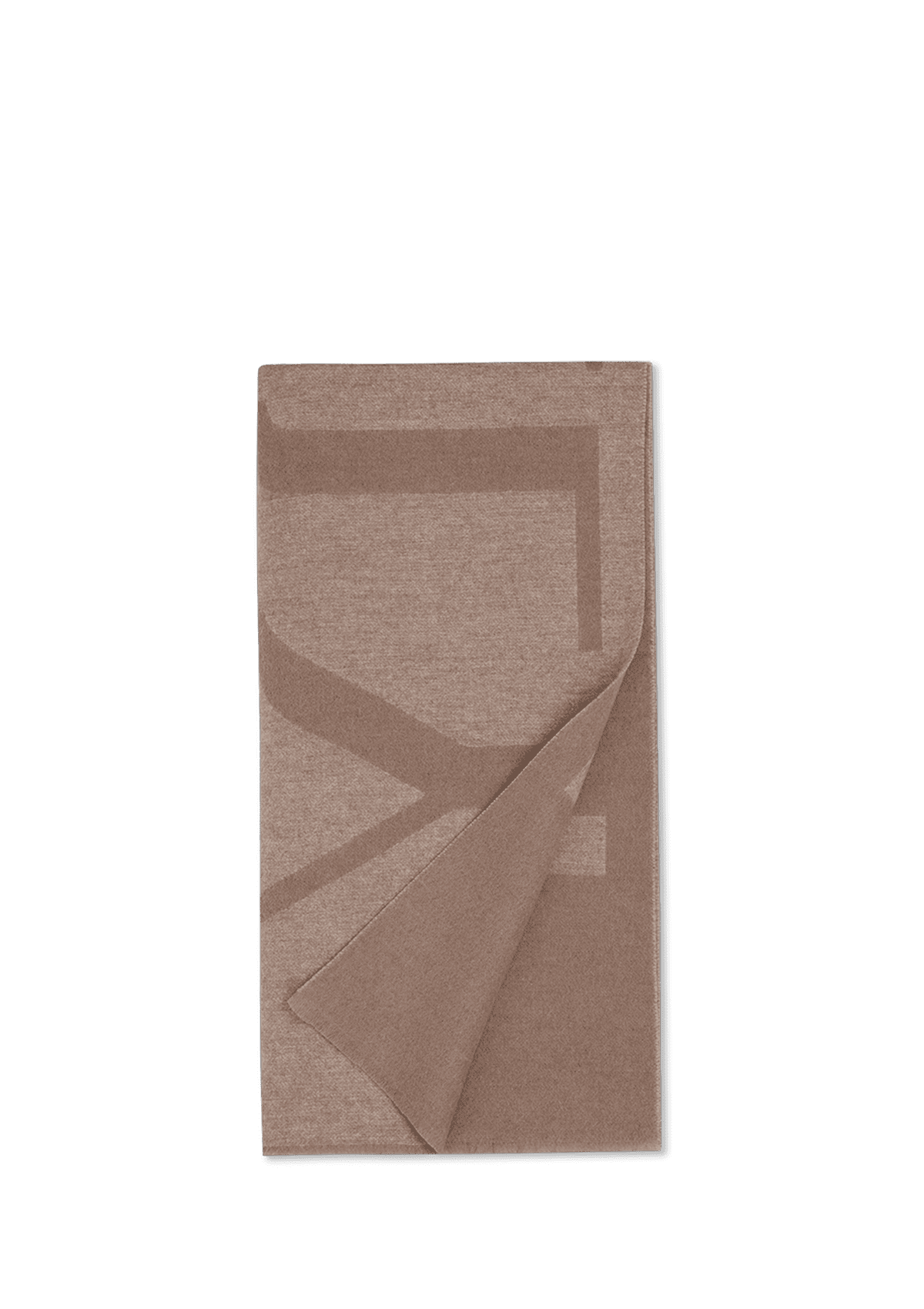 Produktabbildung auf neutralem Hintergrund des Produktes Signature Scarf in der Farbe Mocha