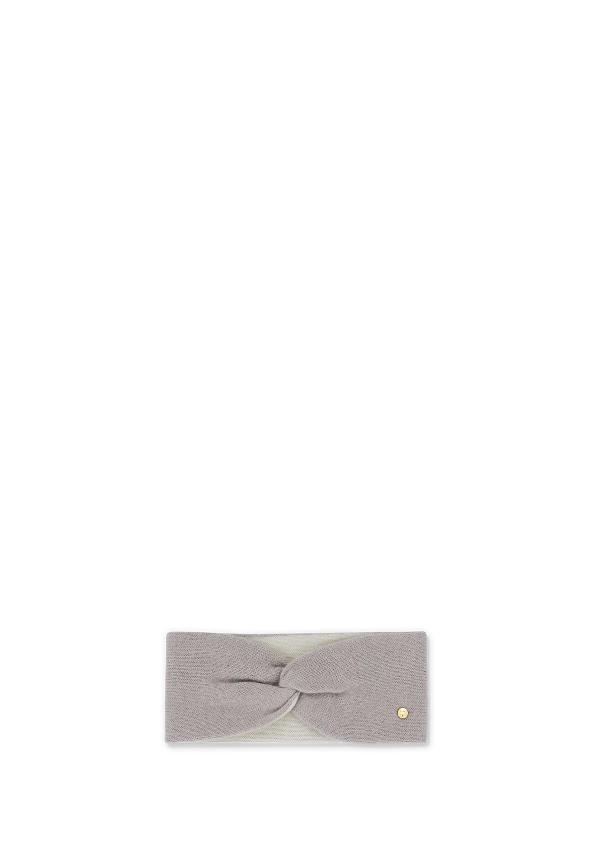 Frontalansicht auf neutralem Hintergrund des Produktes Classic Headband in der Farbe Greige/Crema