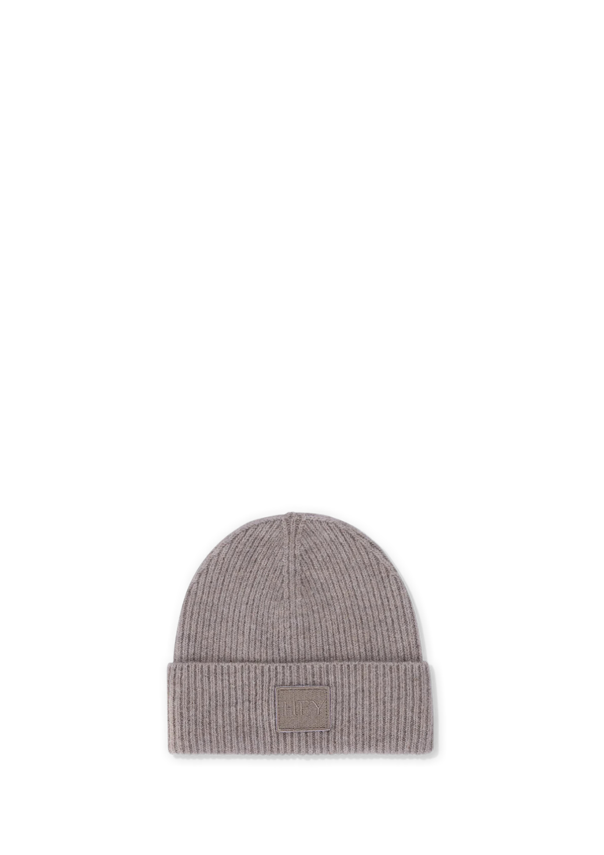 Frontalansicht auf neutralem Hintergrund des Produktes Hey Beanie Kids in der Farbe Mocha