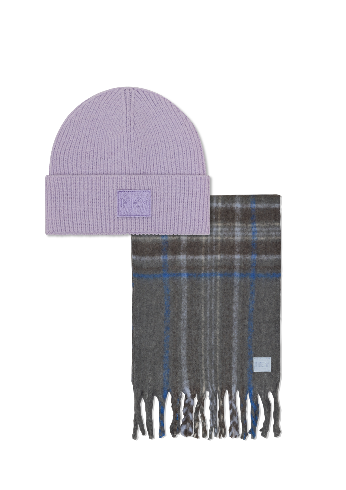 Check Set - Purple Light-Grey