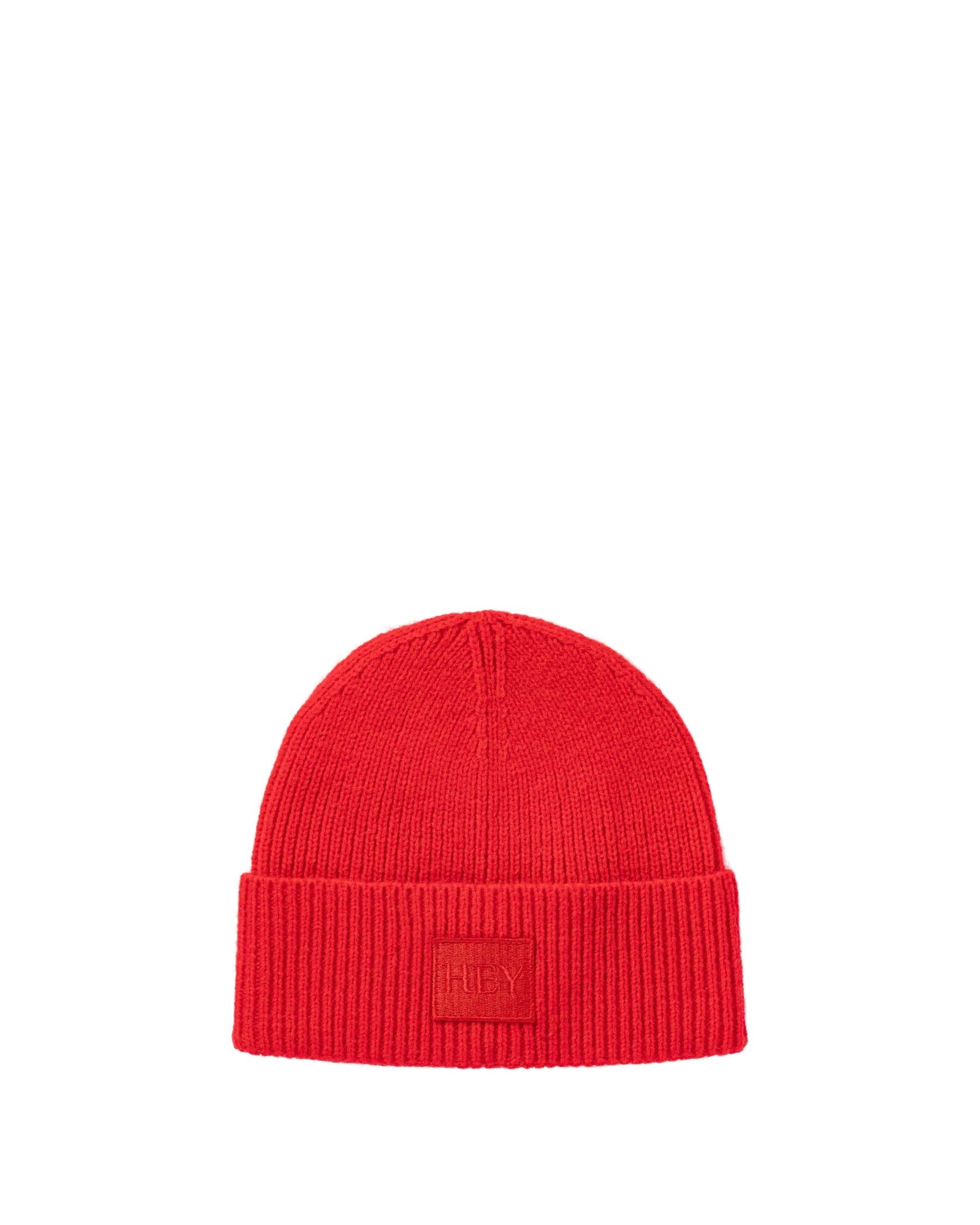 Produktabbildung auf neutralem Hintergrund des Produktes Hey Beanie in der Farbe Red