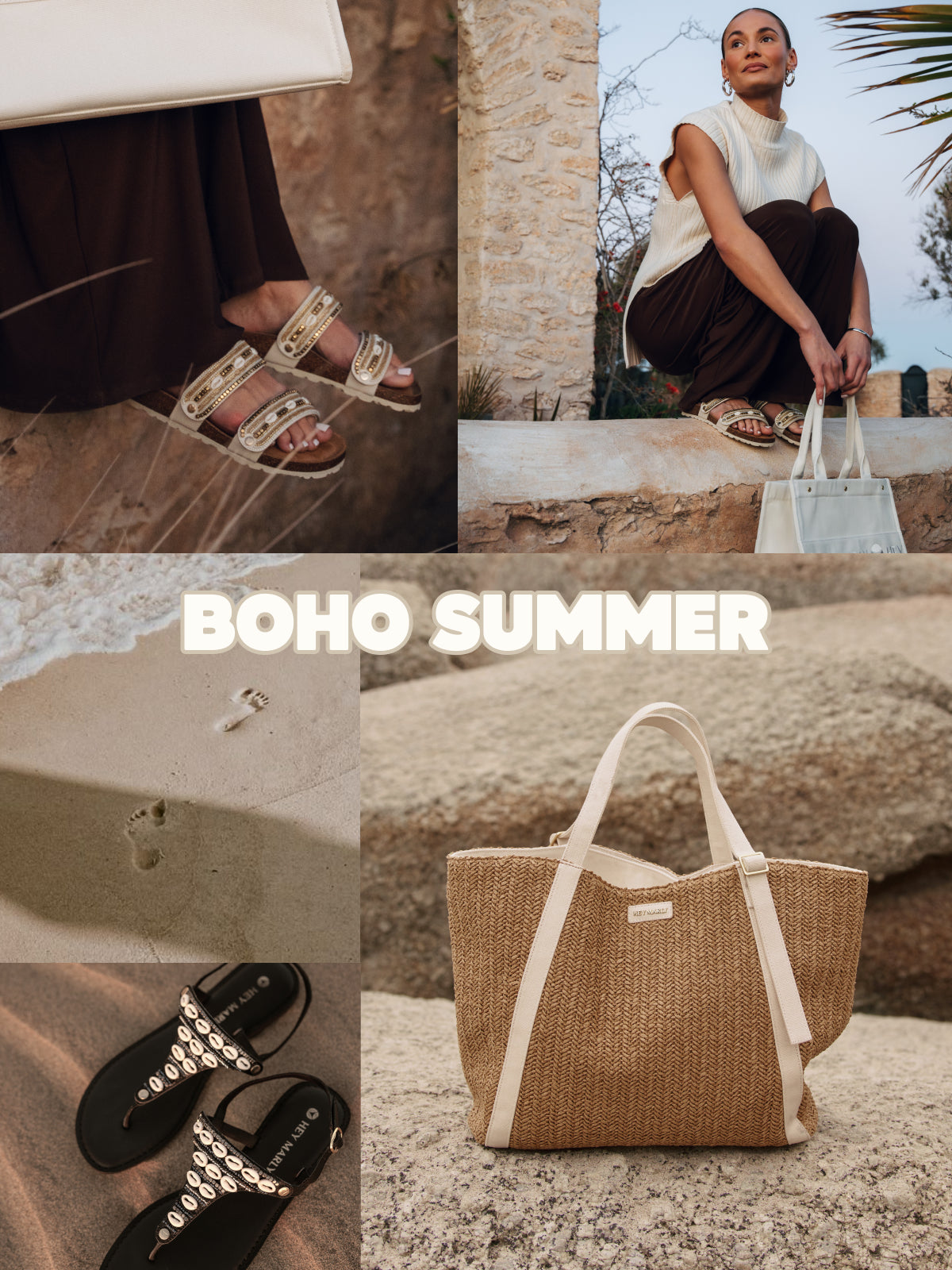 Collage zum Thema Boho Summer