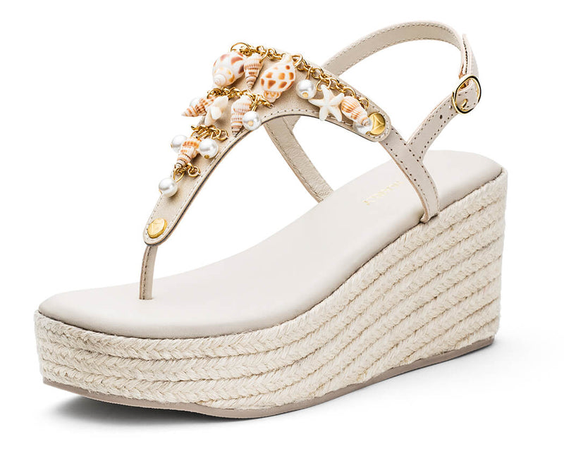 Ibiza Collection - Wedge Bast High Crema TS