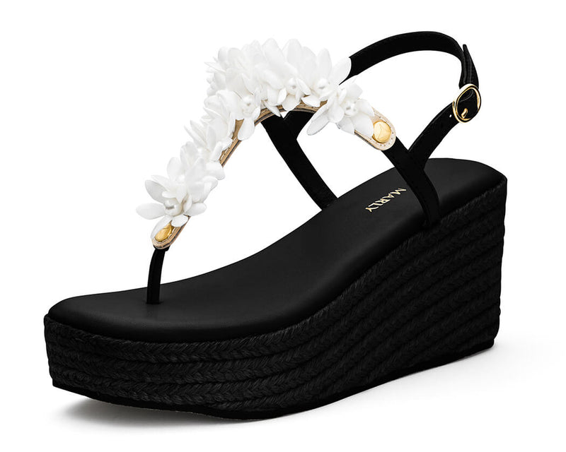 Ibiza Collection - Wedge Bast High Black TS