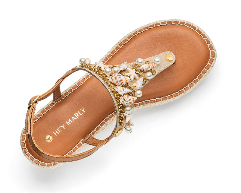 Ibiza Collection - Wedge Bast Mid Cognac TS
