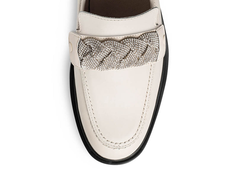 Braided Glitter - Classic Loafer Crema PS1