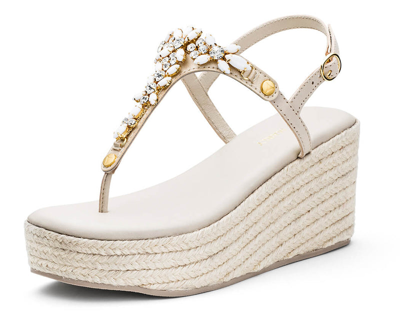 Ibiza Collection - Wedge Bast High Crema TS