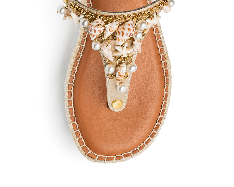 Ibiza Collection - Wedge Bast Mid Cognac TS