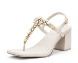Ibiza Collection - Block Heel Mid Crema TS