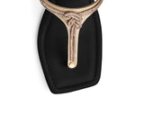 Glitter Knot - Block Heel Mid Black TS
