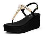 Ibiza Collection - Wedge Bast High Black TS
