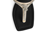 Glitter Knot - Block Heel Mid Black TS