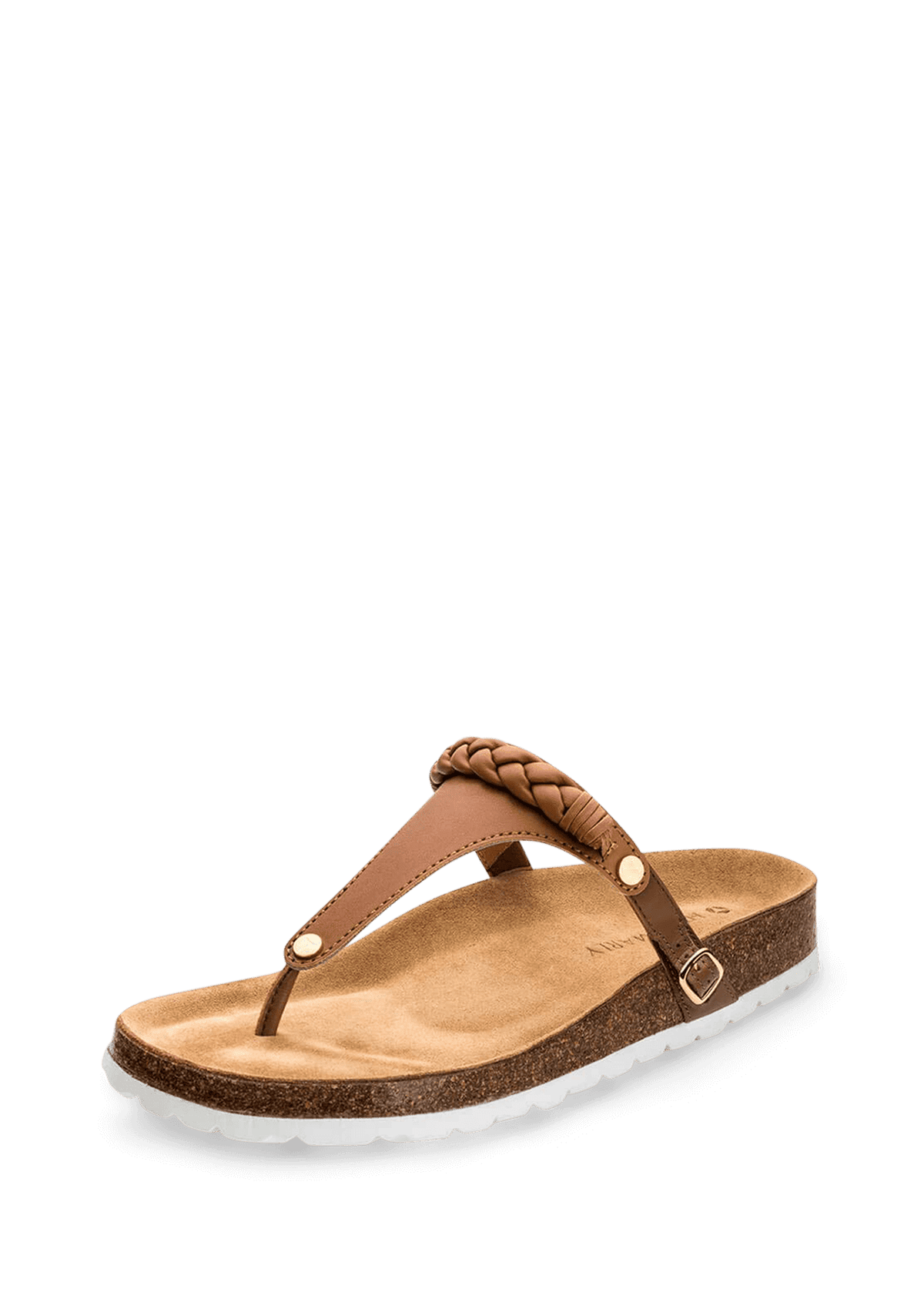Braided - Casual Cork Cognac