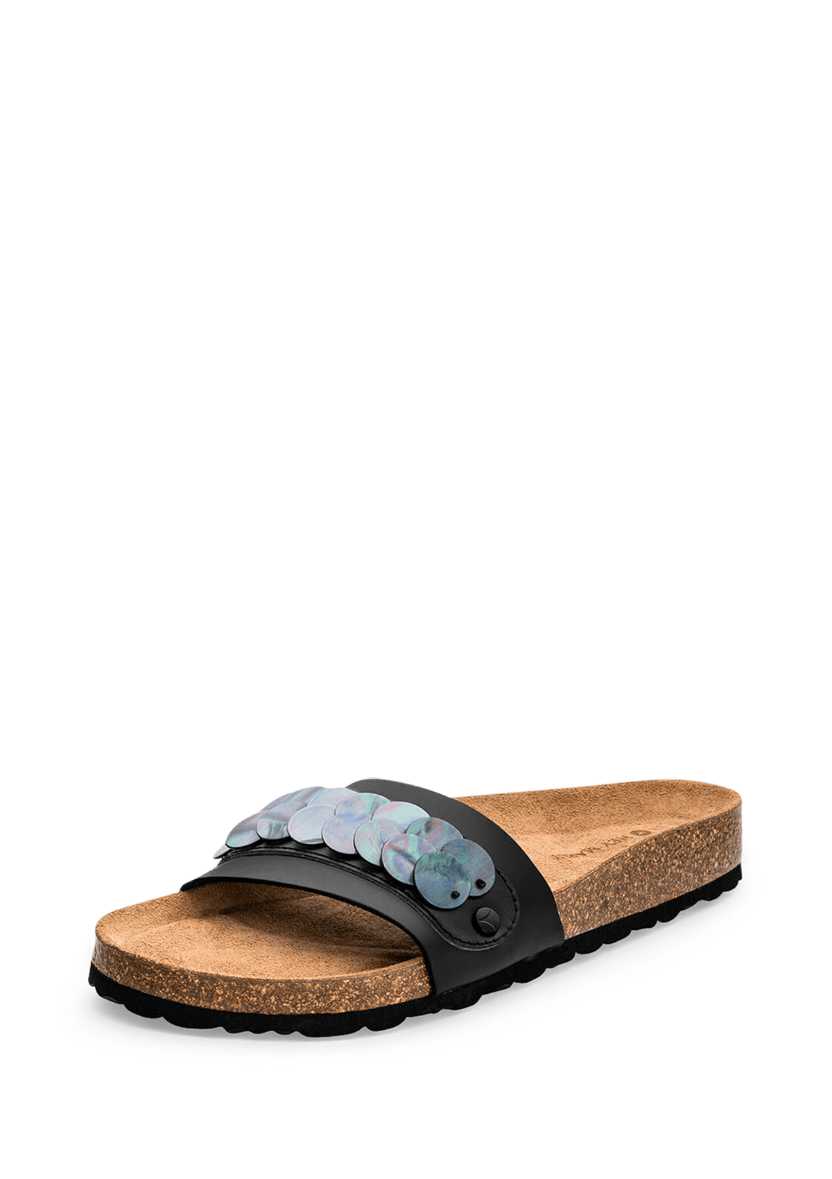 Shiny Plate - Casual Cork Black