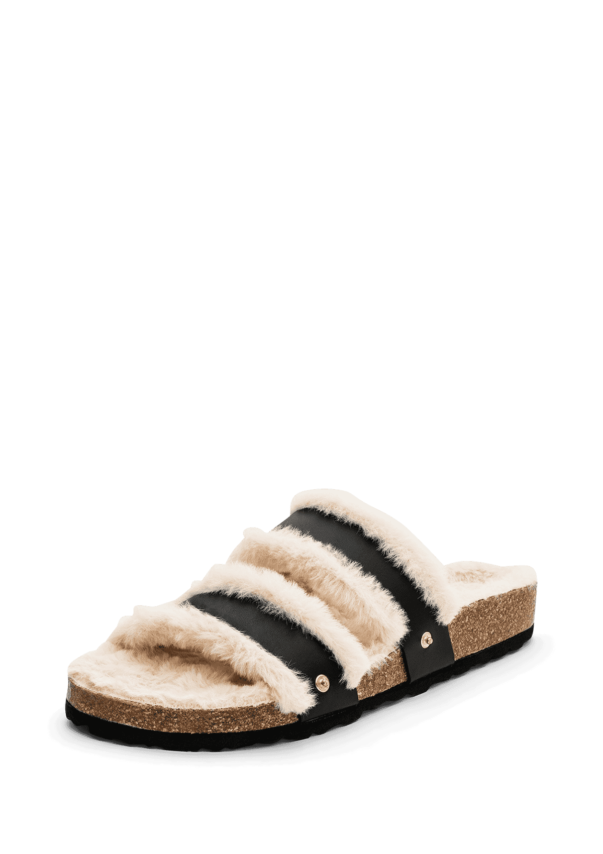 Casual Cork Fur - Black