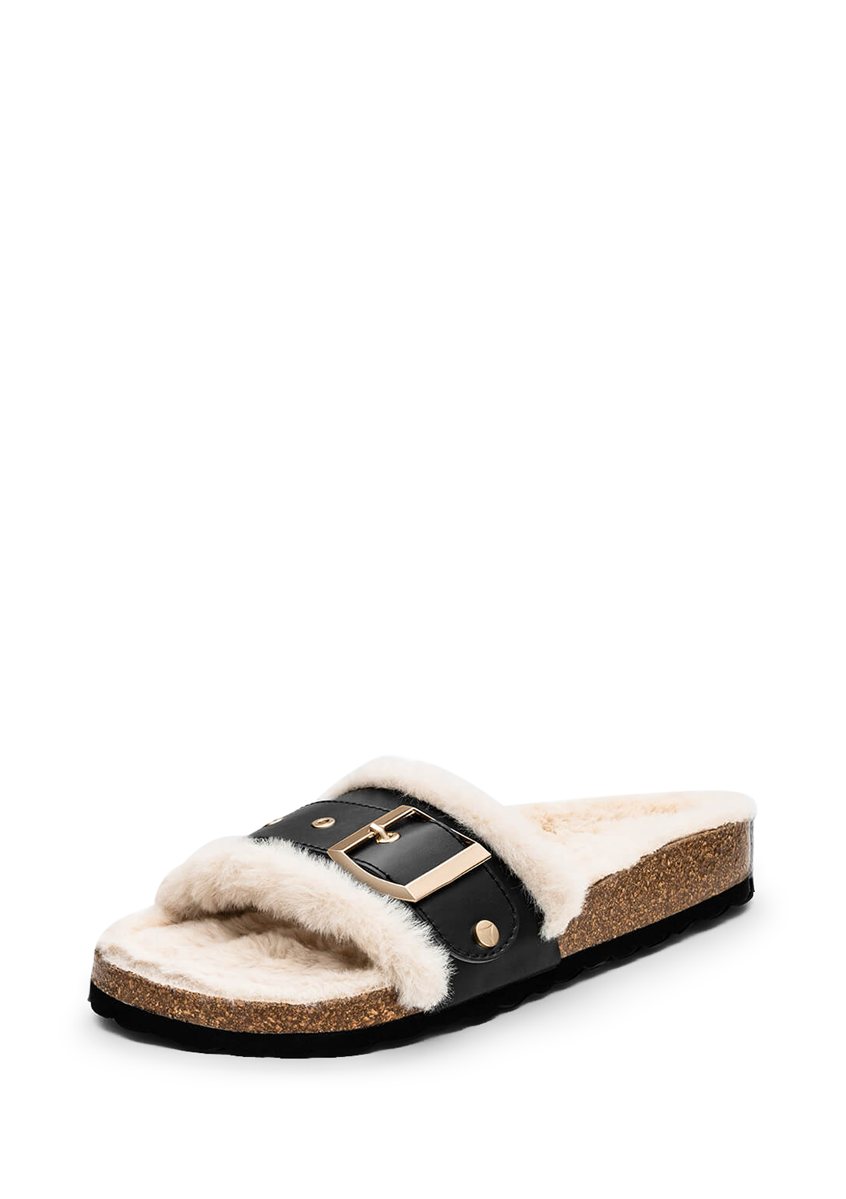 Casual Cork Fur - Black