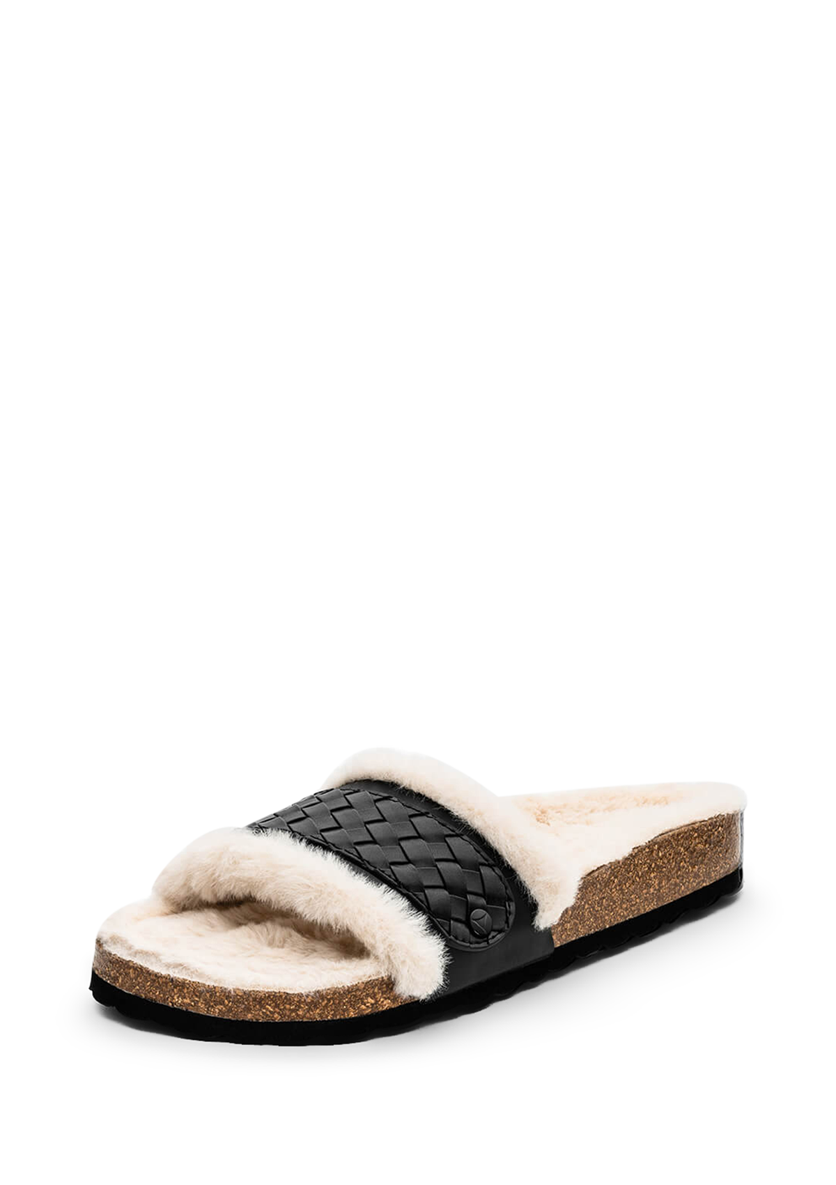 Casual Cork Fur - Black