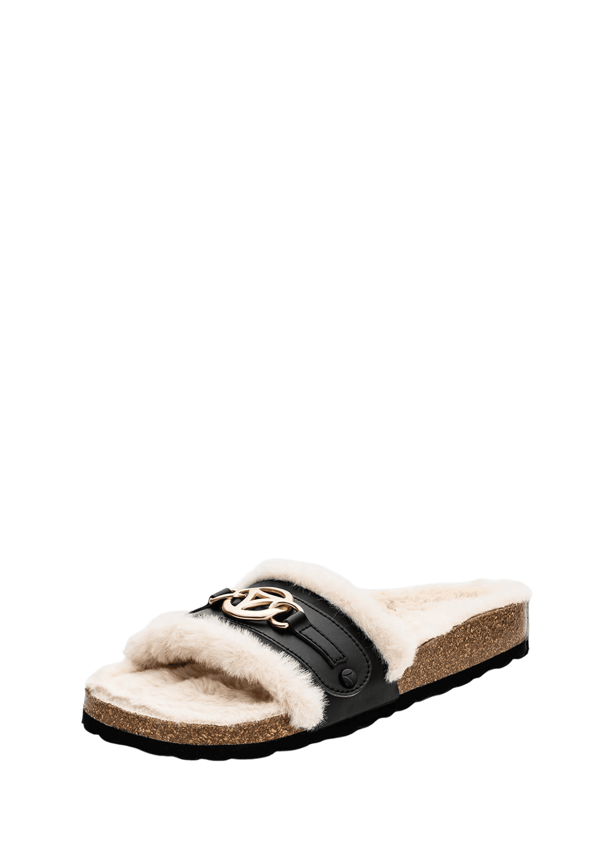 Golden Icon - Casual Cork Fur Black