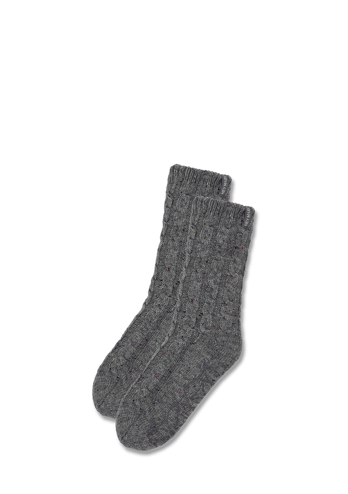 Produktabbildung auf neutralem Hintergrund des Produktes Cozy Home Socks in der Farbe Grey