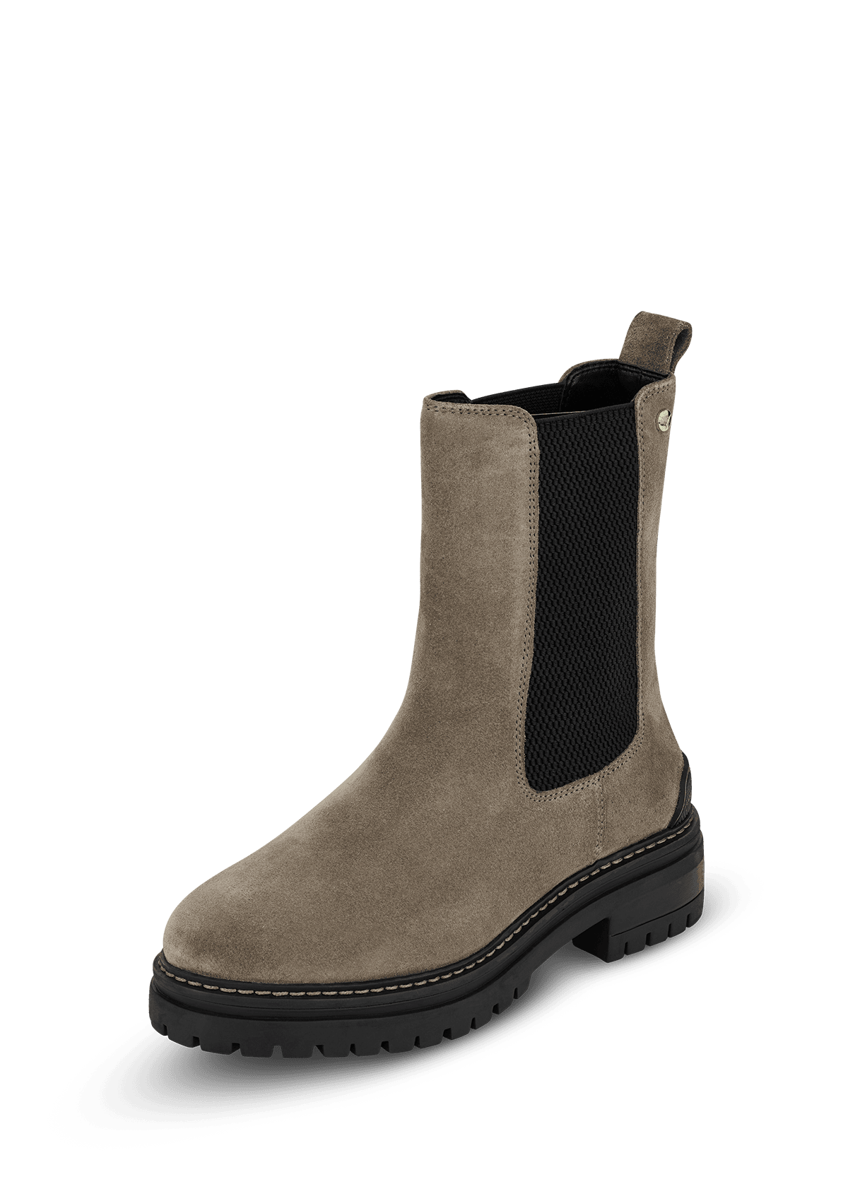 Frontalansicht auf neutralem Hintergrund des Produktes City Stroll Suede in der Farbe Mocha
