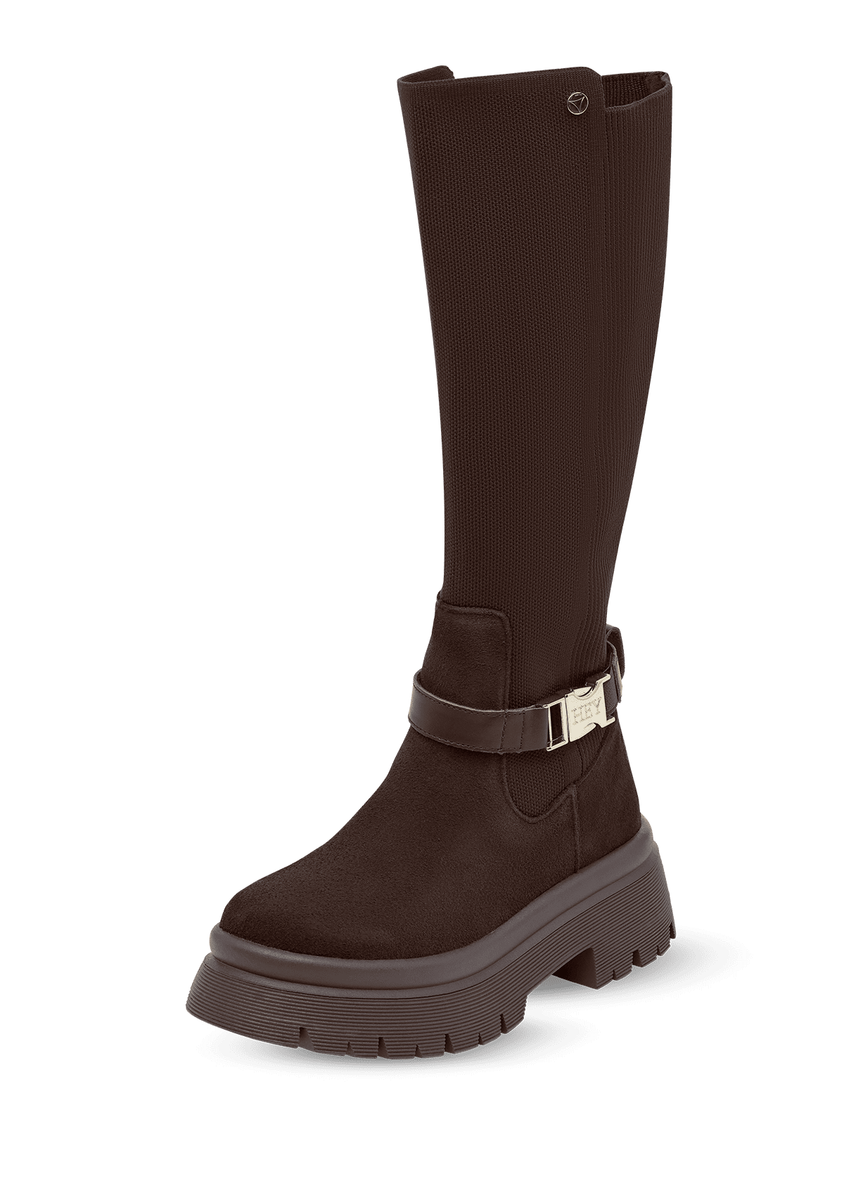 Produktabbildung auf neutralem Hintergrund des Produktes Bold Aesthetic Suede in der Farbe Coffee