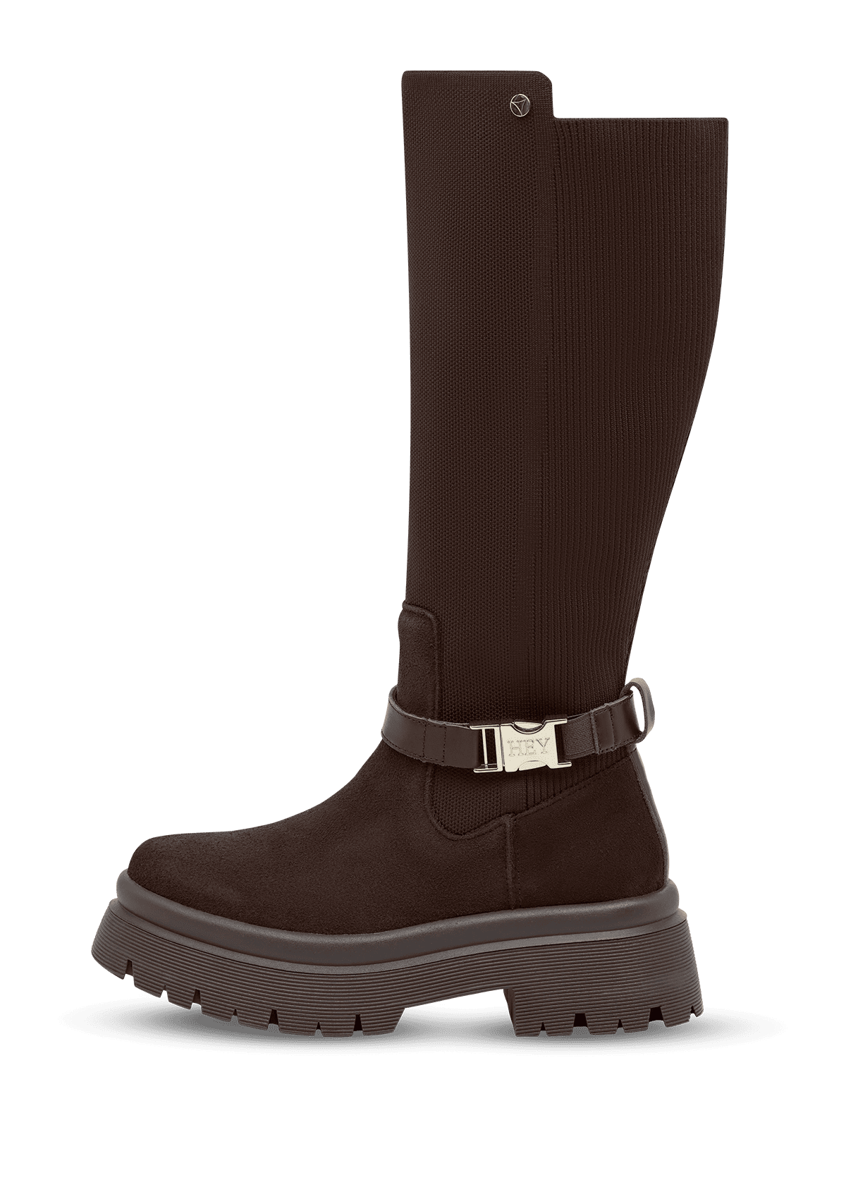 Produktabbildung auf neutralem Hintergrund des Produktes Bold Aesthetic Suede in der Farbe Coffee
