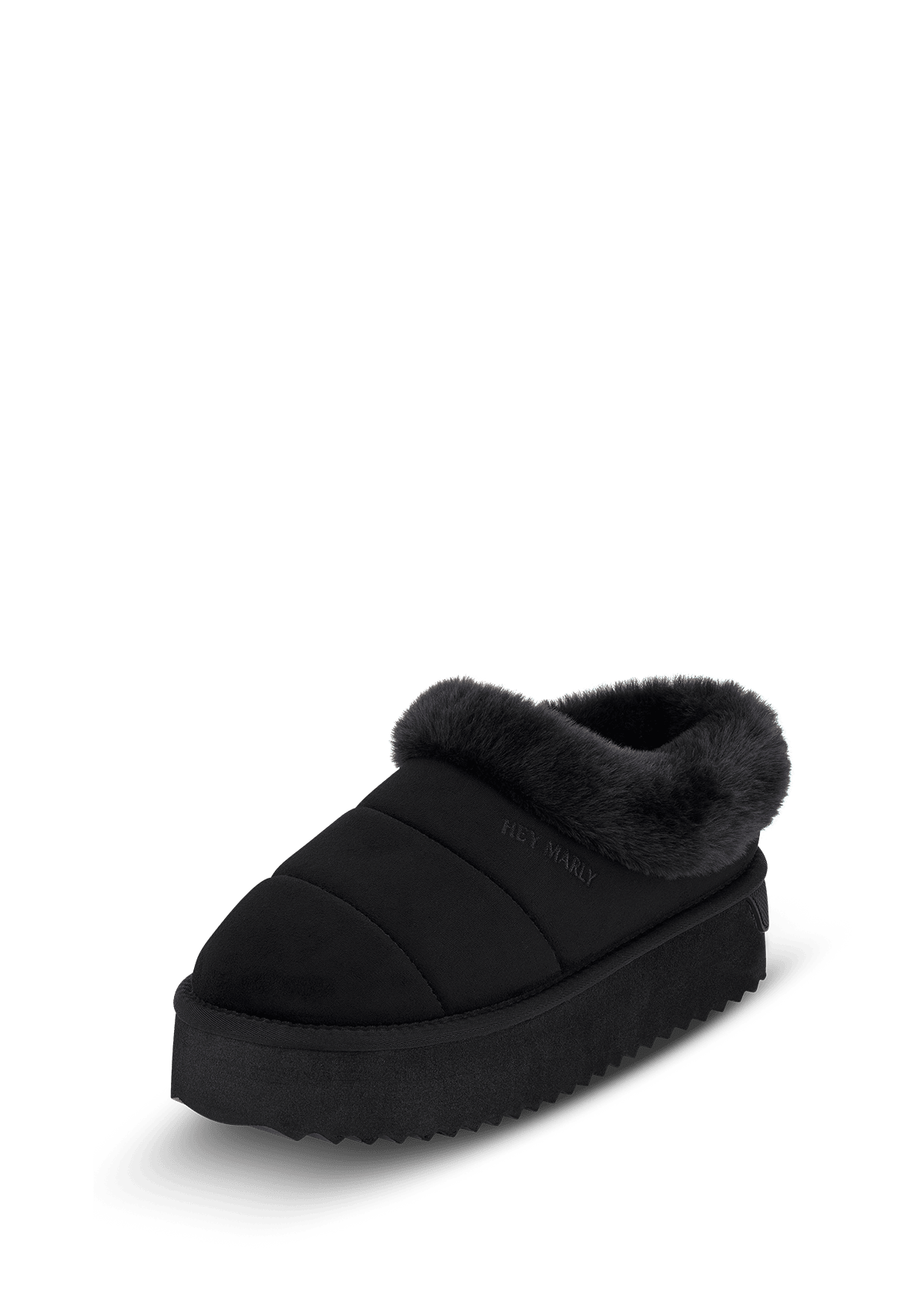 Produktabbildung auf neutralem Hintergrund des Produktes Cozy Fur in der Farbe Black