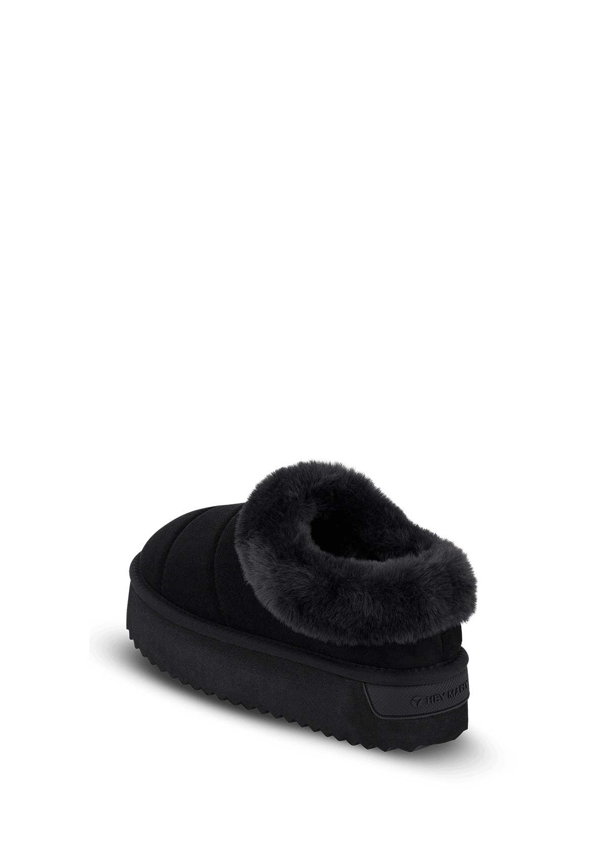 Produktabbildung auf neutralem Hintergrund des Produktes Cozy Fur in der Farbe Black