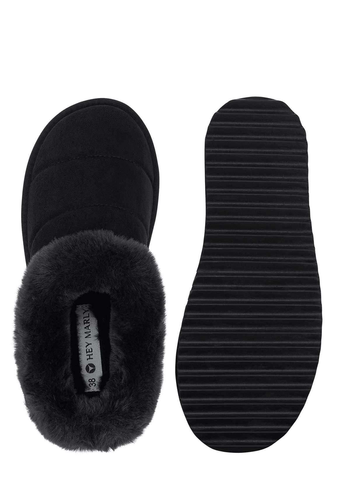 Produktabbildung auf neutralem Hintergrund des Produktes Cozy Fur in der Farbe Black