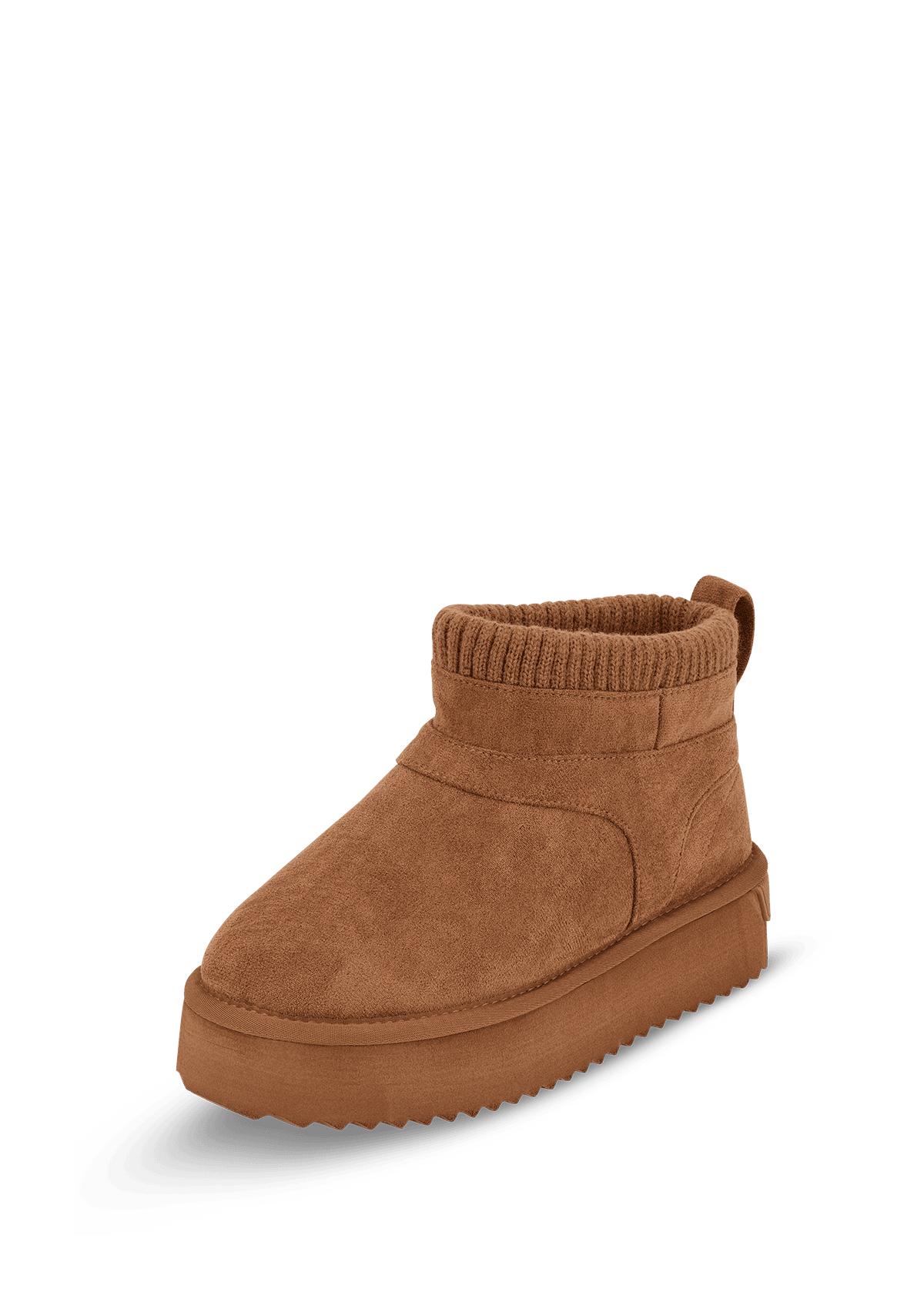 Produktabbildung auf neutralem Hintergrund des Produktes Cozy Mid in der Farbe Cognac