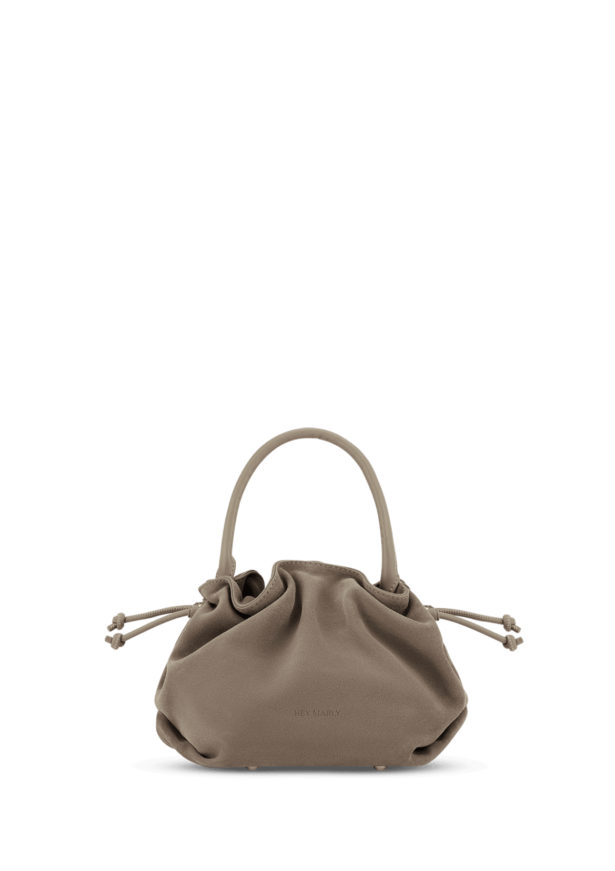 Frontalansicht auf neutralem Hintergrund des Produktes Cool Companion Suede S in der Farbe Mocha in der Größe S
