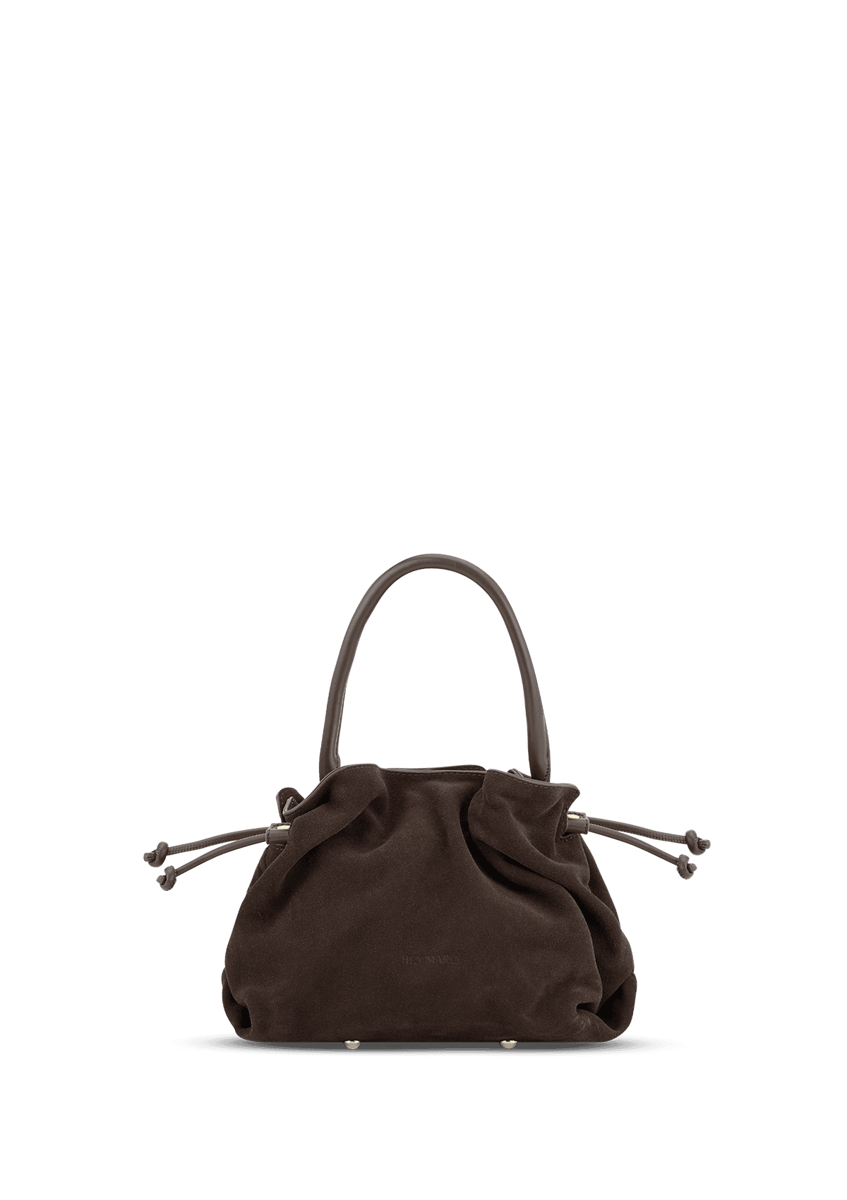 Frontalansicht auf neutralem Hintergrund des Produktes Cool Companion Suede S in der Farbe Coffee in der Größe S