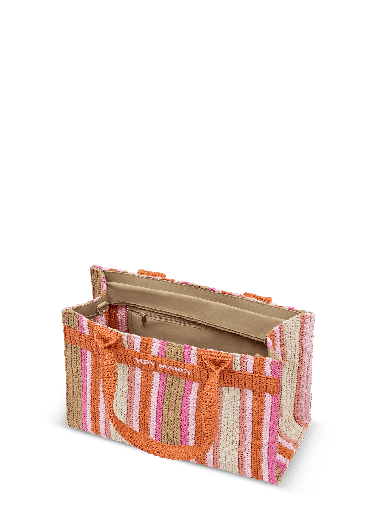 Produktabbildung auf neutralem Hintergrund des Produktes Joyful Tote in der Farbe Orange