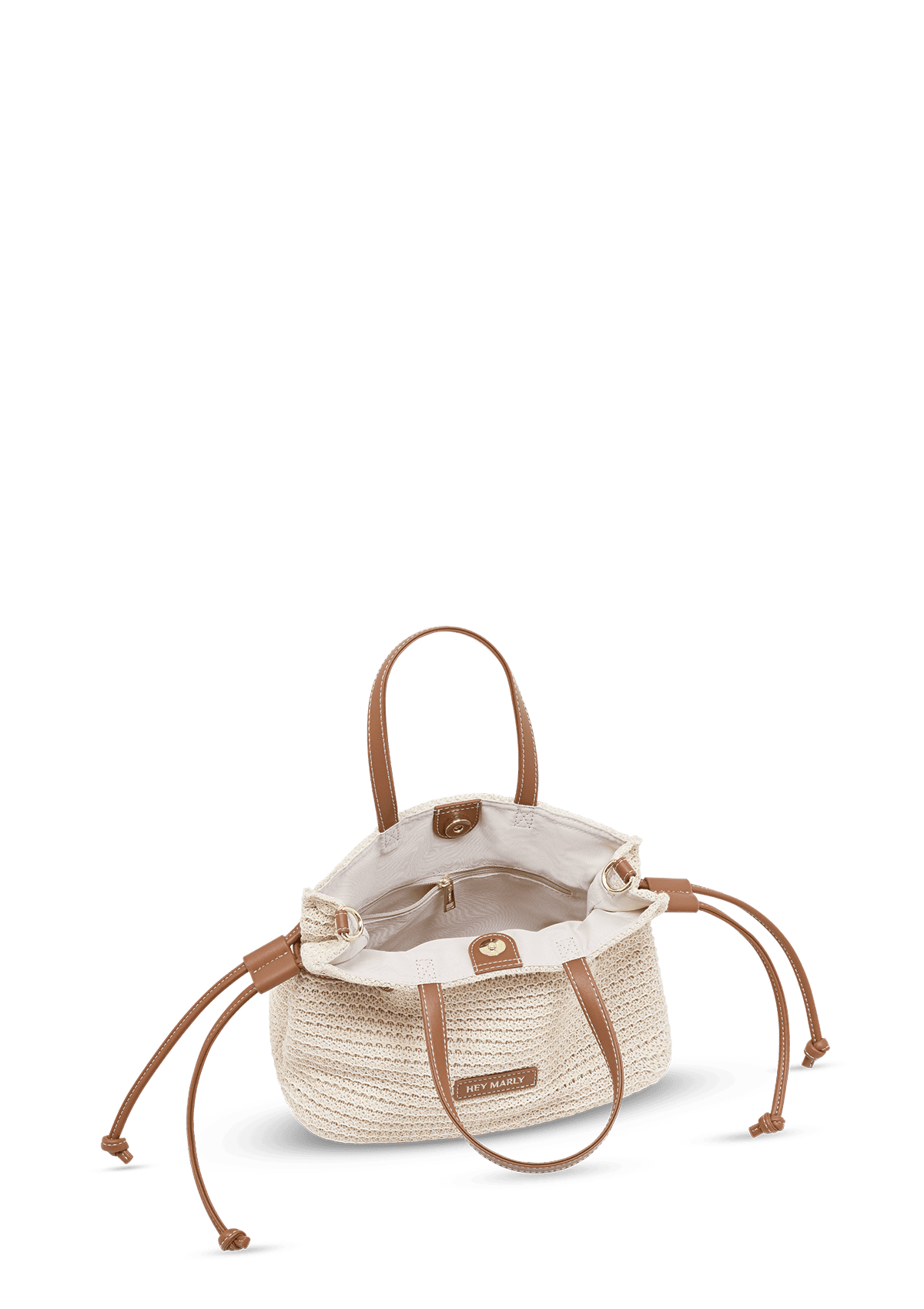 Produktabbildung auf neutralem Hintergrund des Produktes Cool Companion Straw S in der Farbe Crema-Cognac in der Größe S