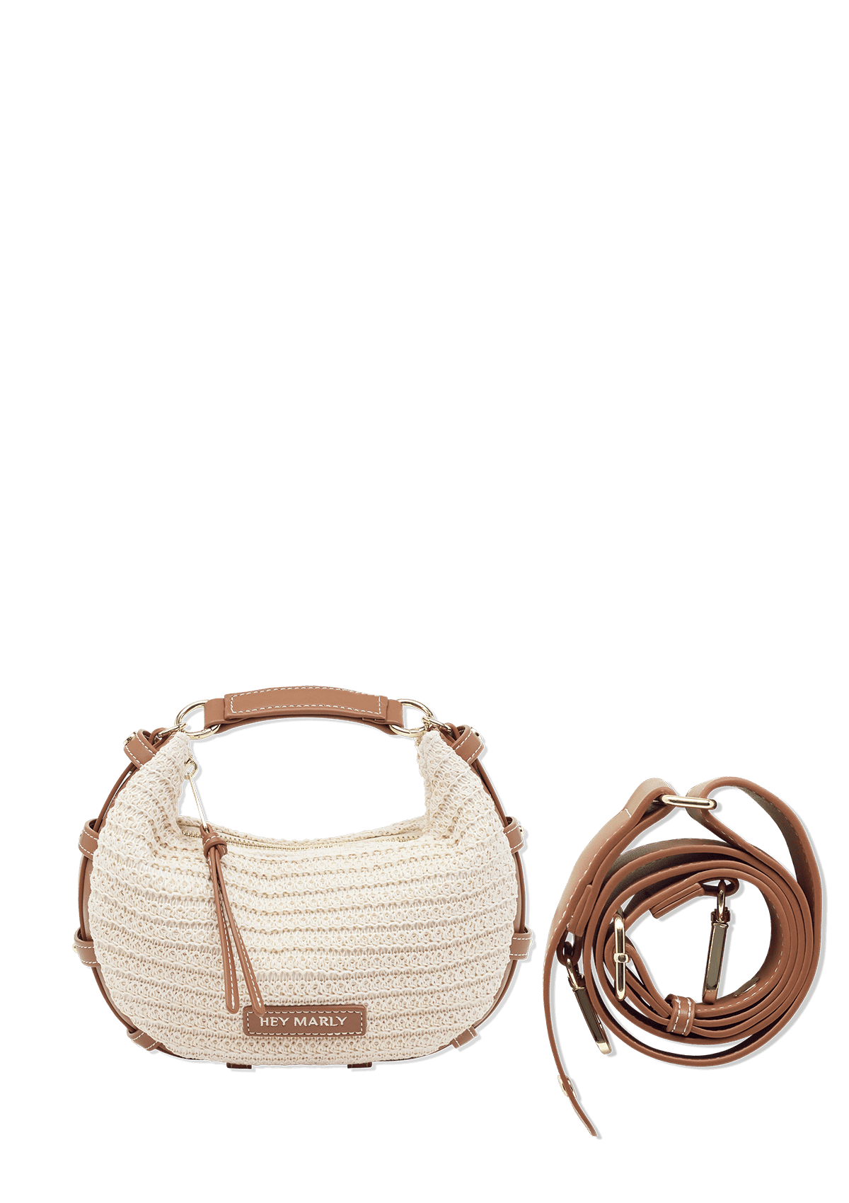 Produktabbildung auf neutralem Hintergrund des Produktes Lifetime Sister Straw S in der Farbe Crema-Cognac in der Größe S