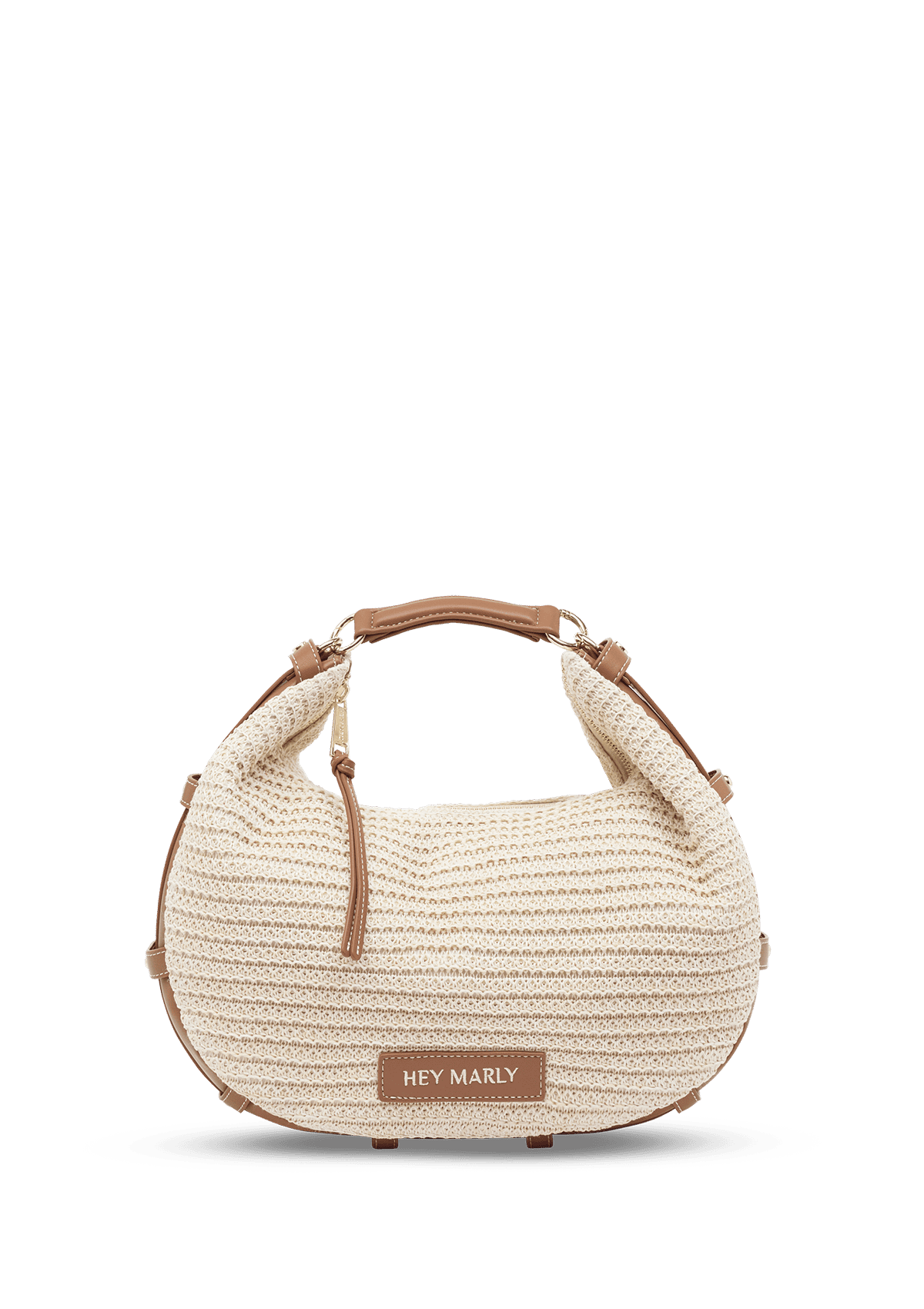 Produktabbildung auf neutralem Hintergrund des Produktes Lifetime Sister Straw M in der Farbe Crema-Cognac in der Größe M