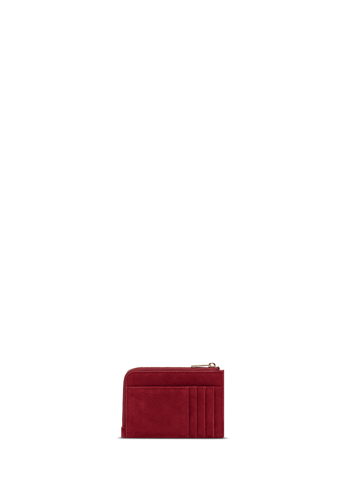 Produktabbildung auf neutralem Hintergrund des Produktes Daily Wallet Suede in der Farbe Red