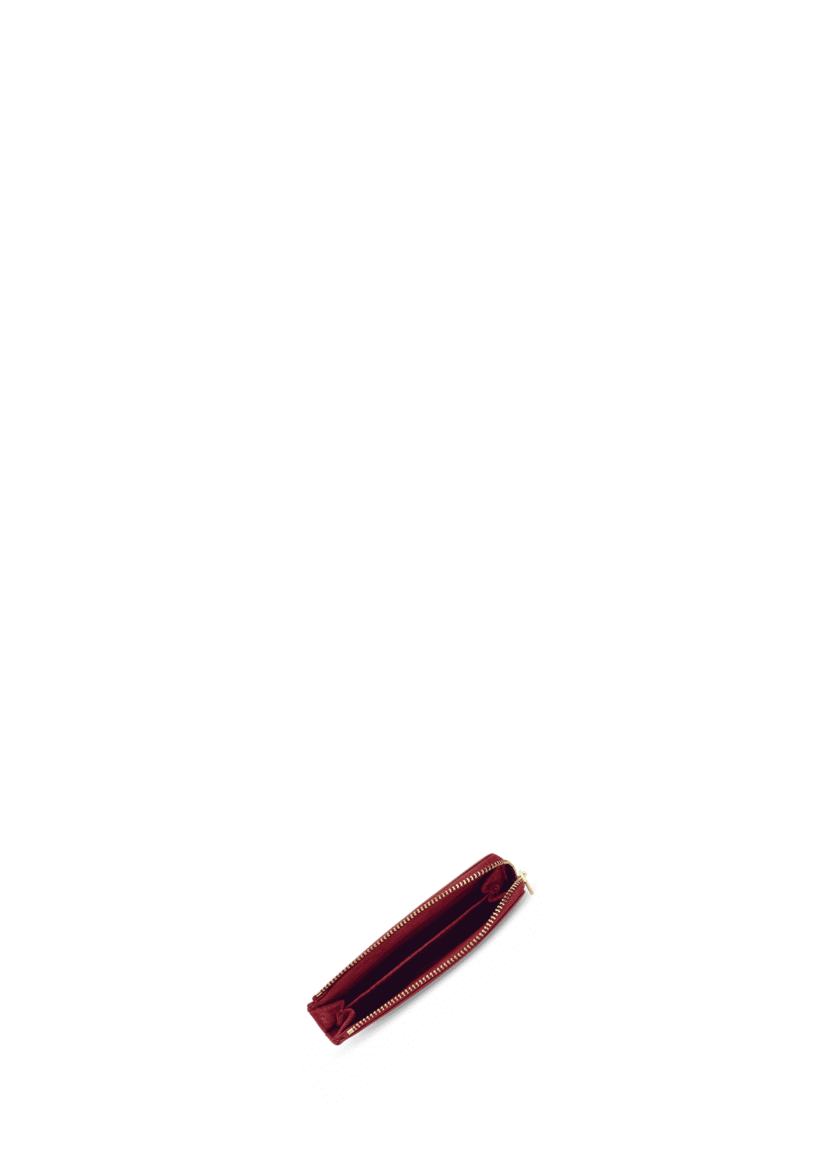 Produktabbildung auf neutralem Hintergrund des Produktes Daily Wallet Suede in der Farbe Red