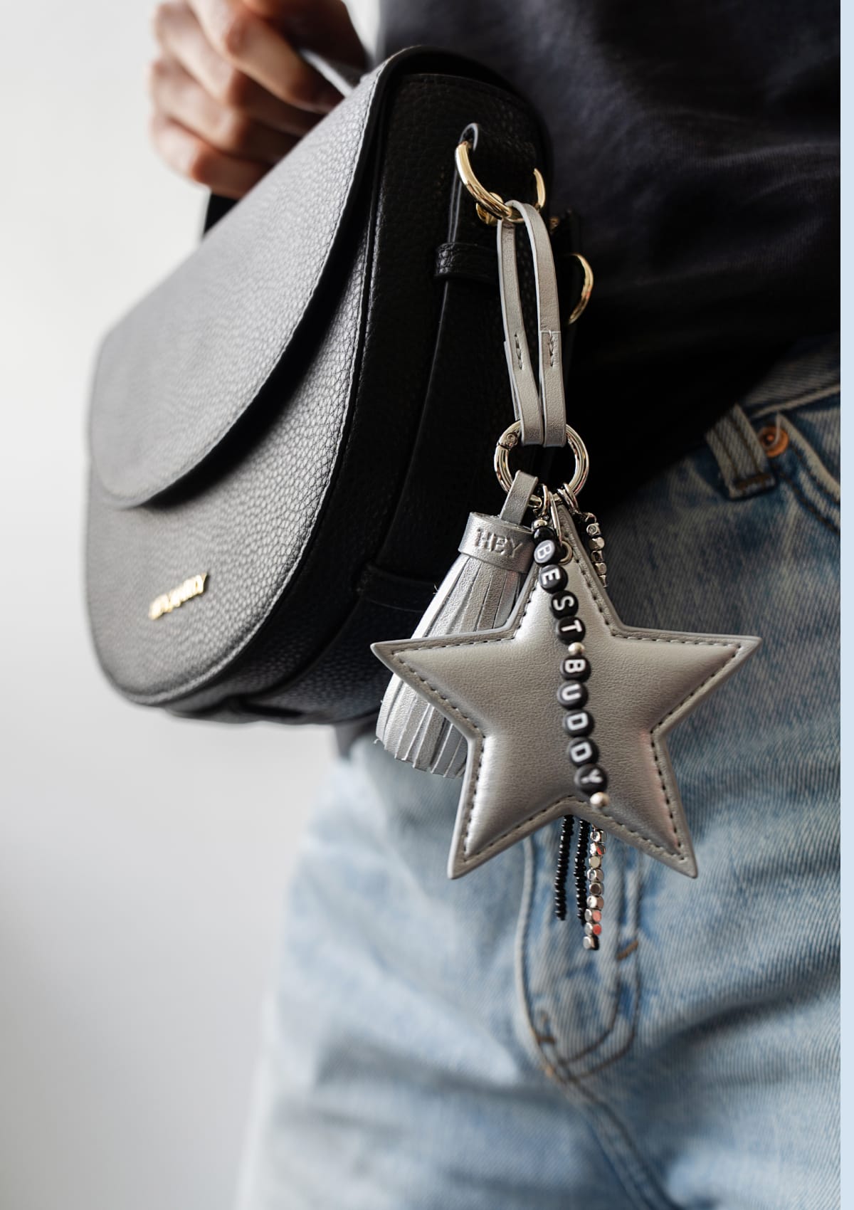 Star Tassle Charm - Silver