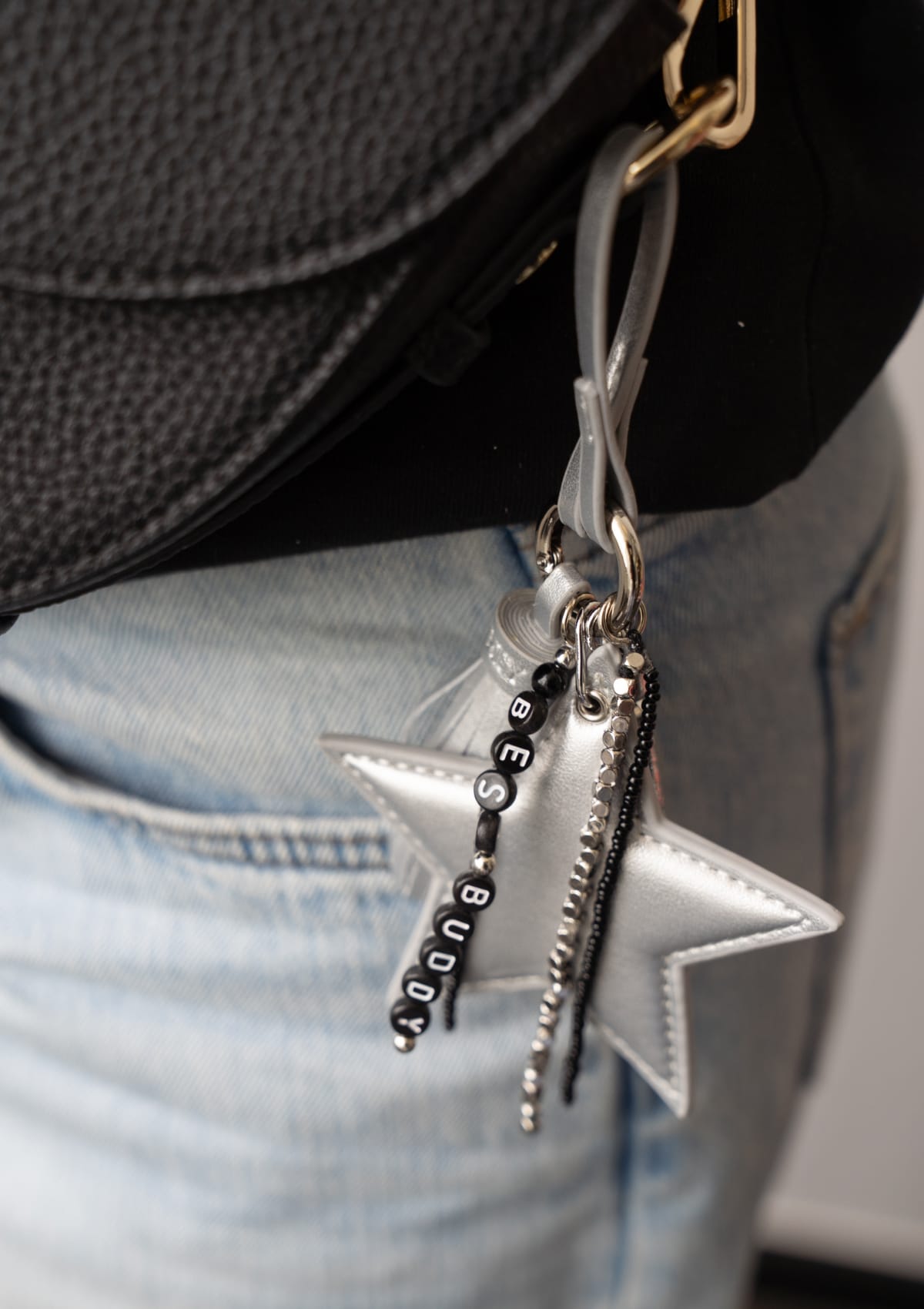 Star Tassle Charm - Silver