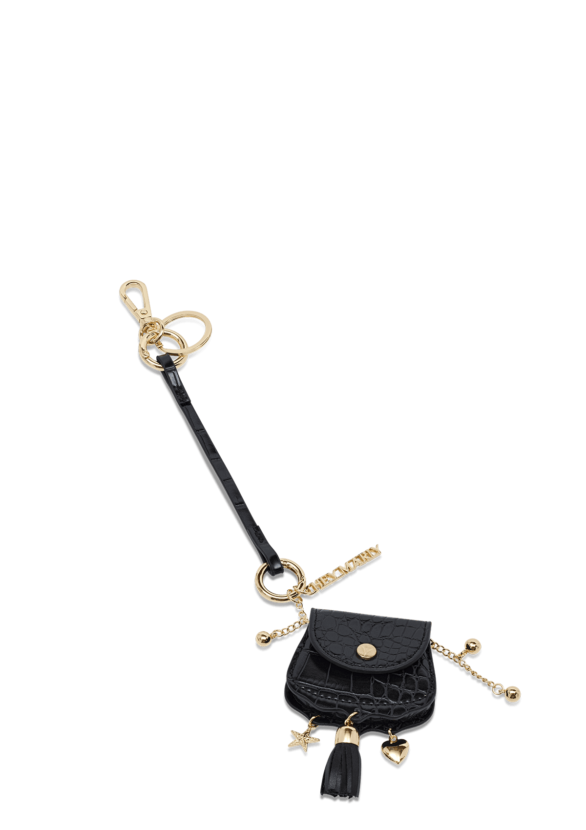 Produktabbildung auf neutralem Hintergrund des Produktes Soul Sister Croco Charm in der Farbe Black