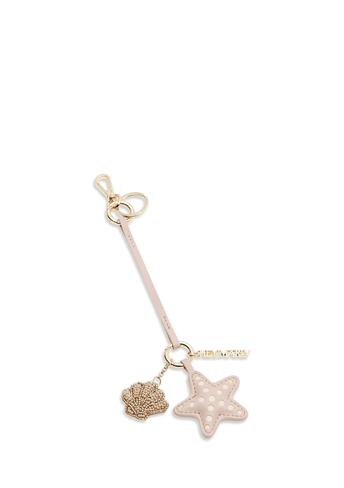 Sea Star & Shell Charm - Nude